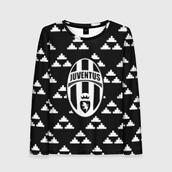 Женский лонгслив Juventus геометрия треугольники
