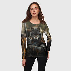 Лонгслив женский Волк с мечом, цвет: 3D-принт — фото 2