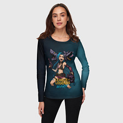 Лонгслив женский League of Legends Jinx, цвет: 3D-принт — фото 2