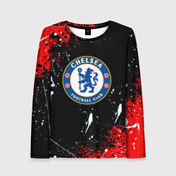 Лонгслив женский Chelsea брызги красок текстура, цвет: 3D-принт