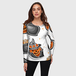 Лонгслив женский Candy halloween, цвет: 3D-принт — фото 2