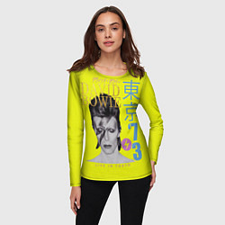 Лонгслив женский David Bowie 1973, цвет: 3D-принт — фото 2