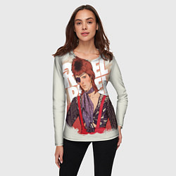 Лонгслив женский David Bowie Rebel Rebel, цвет: 3D-принт — фото 2