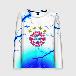 Лонгслив женский Бавария Мюнхен молнии, цвет: 3D-принт