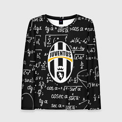 Лонгслив женский Ювентус физика символы, цвет: 3D-принт