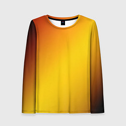 Женский лонгслив Color yellow red gradient