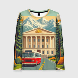 Женский лонгслив Классика у подножия гор