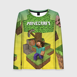 Лонгслив женский Minecraft Tree, цвет: 3D-принт