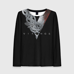 Лонгслив женский Vikings Emblem, цвет: 3D-принт