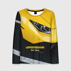Лонгслив женский Lamborghini the best, цвет: 3D-принт