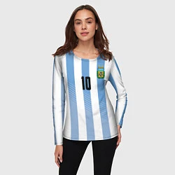 Лонгслив женский Месси - сборная Аргентины, цвет: 3D-принт — фото 2
