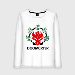 Лонгслив хлопковый женский Orc Mage - Doomcryer, цвет: белый