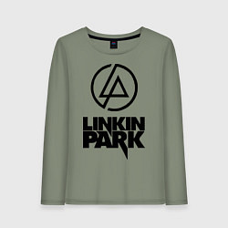 Лонгслив хлопковый женский Linkin Park, цвет: авокадо
