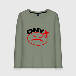 Лонгслив хлопковый женский Onyx, цвет: авокадо