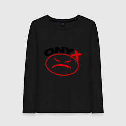 Лонгслив хлопковый женский Onyx, цвет: черный