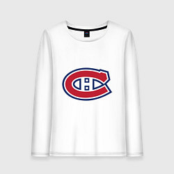 Лонгслив хлопковый женский Montreal Canadiens, цвет: белый