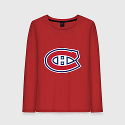 Лонгслив хлопковый женский Montreal Canadiens, цвет: красный