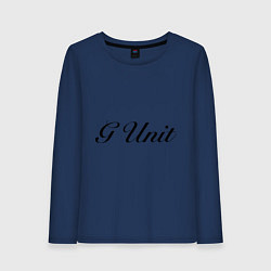 Лонгслив хлопковый женский G unit, цвет: тёмно-синий