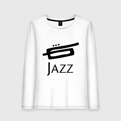 Лонгслив хлопковый женский Jazz, цвет: белый