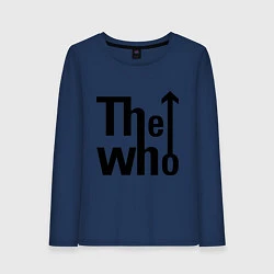 Лонгслив хлопковый женский The Who, цвет: тёмно-синий