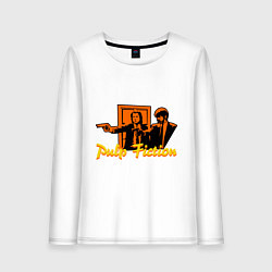 Лонгслив хлопковый женский Pulp Fiction, цвет: белый