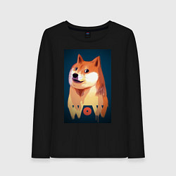 Женский лонгслив Wow Doge