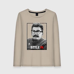 Лонгслив хлопковый женский Stalin: Style in, цвет: миндальный