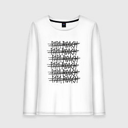 Лонгслив хлопковый женский Paparoach Gaps, цвет: белый