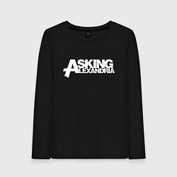 Лонгслив хлопковый женский Asking Alexandria, цвет: черный