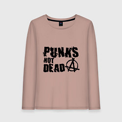 Женский лонгслив Punks not dead