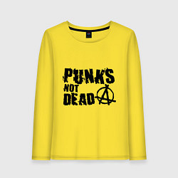 Женский лонгслив Punks not dead