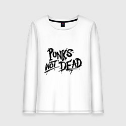 Женский лонгслив Punks not dead