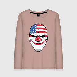 Лонгслив хлопковый женский American Mask, цвет: пыльно-розовый