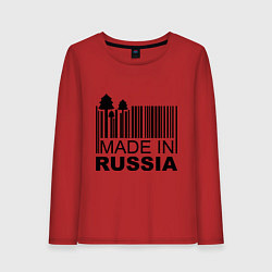 Женский лонгслив Made in Russia штрихкод