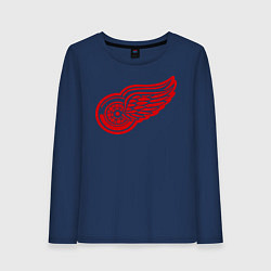 Лонгслив хлопковый женский Detroit Red Wings: Pavel Datsyuk, цвет: тёмно-синий