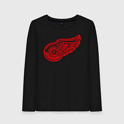 Лонгслив хлопковый женский Detroit Red Wings: Pavel Datsyuk, цвет: черный