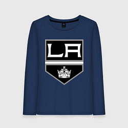 Лонгслив хлопковый женский Los Angeles Kings, цвет: тёмно-синий