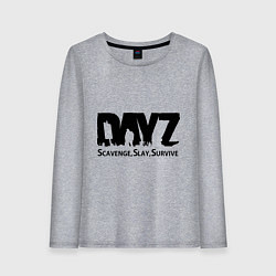 Лонгслив хлопковый женский DayZ: Slay Survive, цвет: меланж