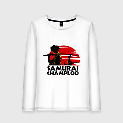 Женский лонгслив Самурай Champloo закат