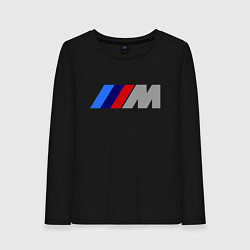 Лонгслив хлопковый женский BMW M, цвет: черный
