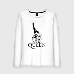 Лонгслив хлопковый женский Queen: Rock You, цвет: белый