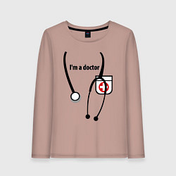 Женский лонгслив I m doctor