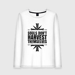 Лонгслив хлопковый женский Harvest Themselves, цвет: белый