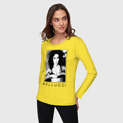 Лонгслив хлопковый женский Monica Bellucci: Black, цвет: желтый — фото 2