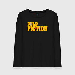 Лонгслив хлопковый женский Pulp Fiction, цвет: черный