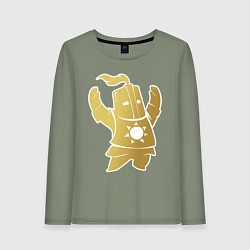 Лонгслив хлопковый женский Praise the Sun!, цвет: авокадо