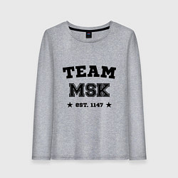 Женский лонгслив Team MSK est. 1147