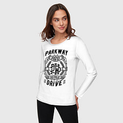 Лонгслив хлопковый женский Parkway Drive: Australia, цвет: белый — фото 2