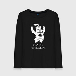 Лонгслив хлопковый женский Praise the Sun, цвет: черный