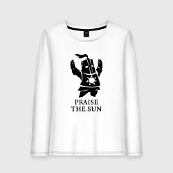 Лонгслив хлопковый женский Praise the Sun, цвет: белый